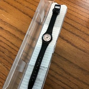 Ladies Shading Bow Pink Dial Black Swatch